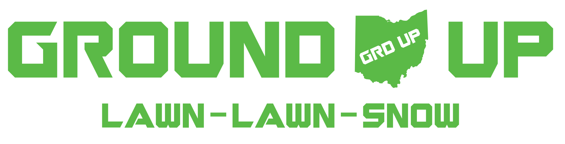 Ground Up Logo - White