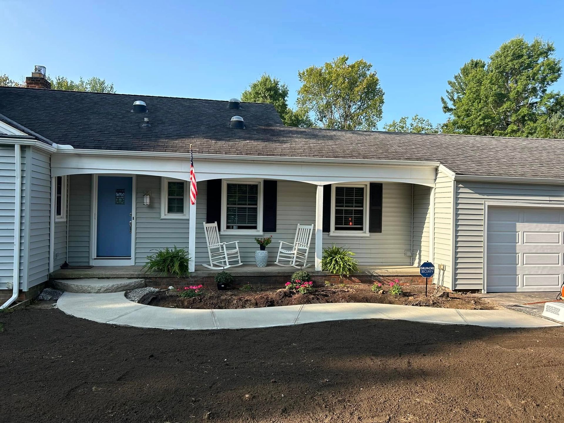 Concrete Walkway on a home in Solon