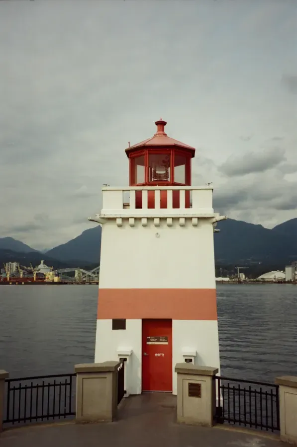 Canada's Brockton Point lighthouse on film