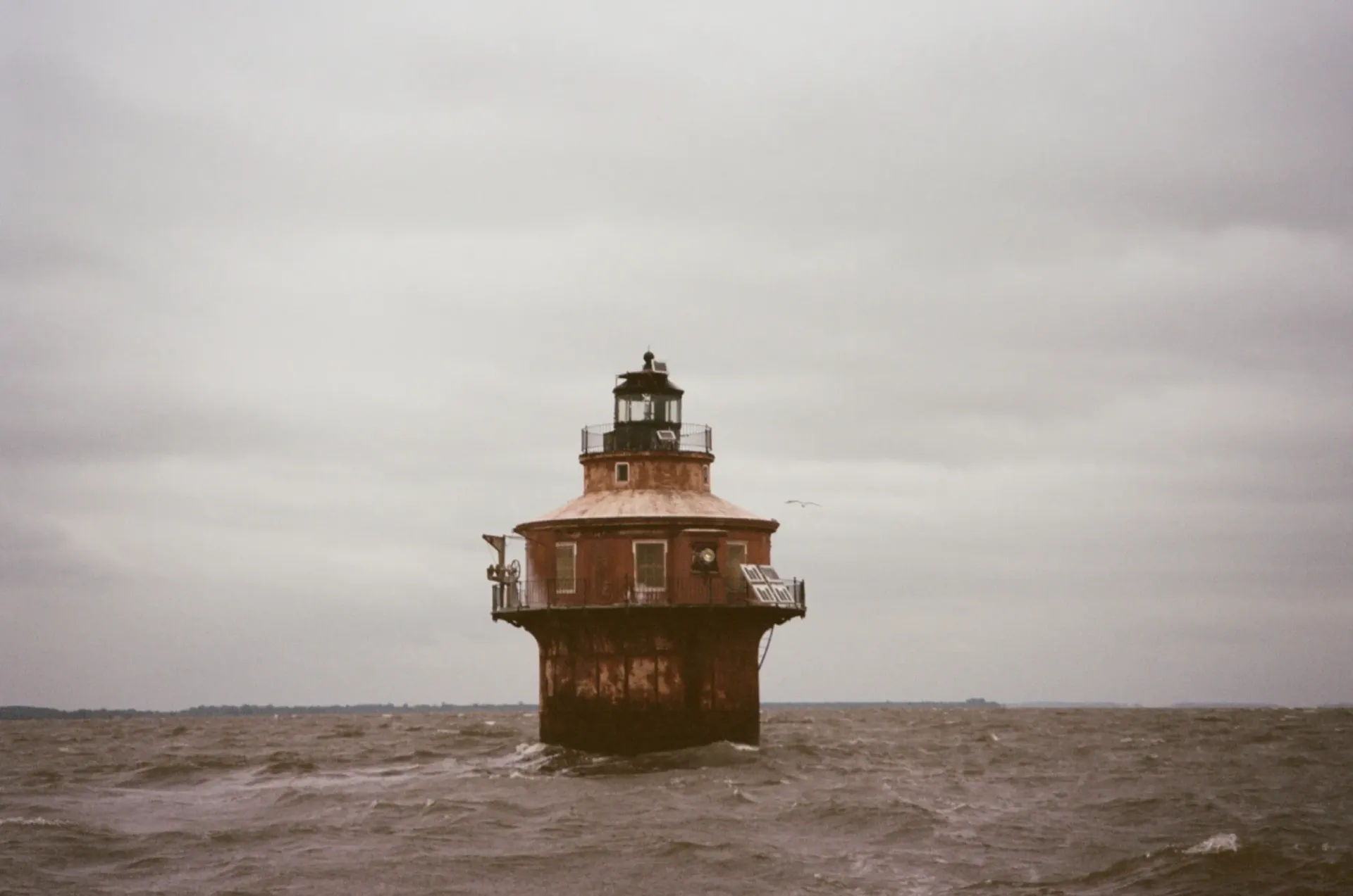 A film photograph of the Point Cabrillo lighthouse in California