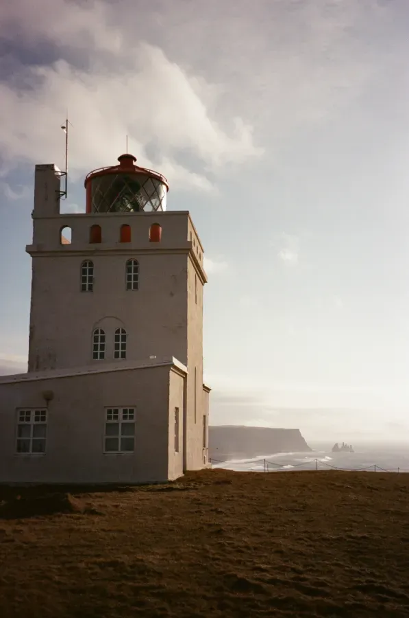 Dyrholaey Lighthouse on film