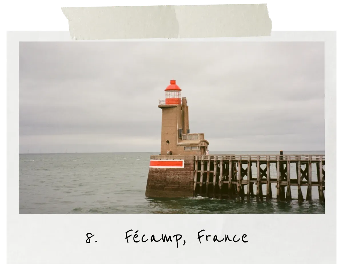 Fécamp, France lighthouse on film