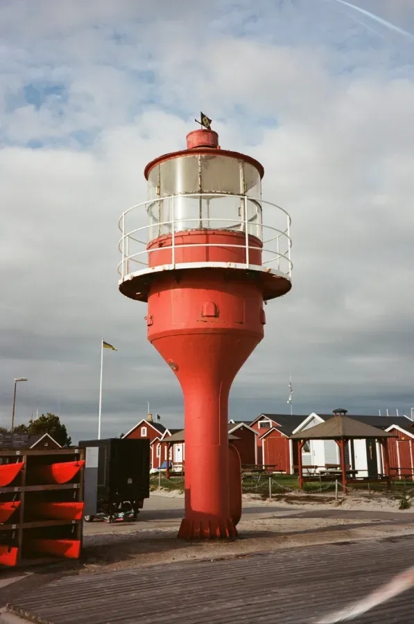 Fyren Skanors lighthouse in Sweden photo on film