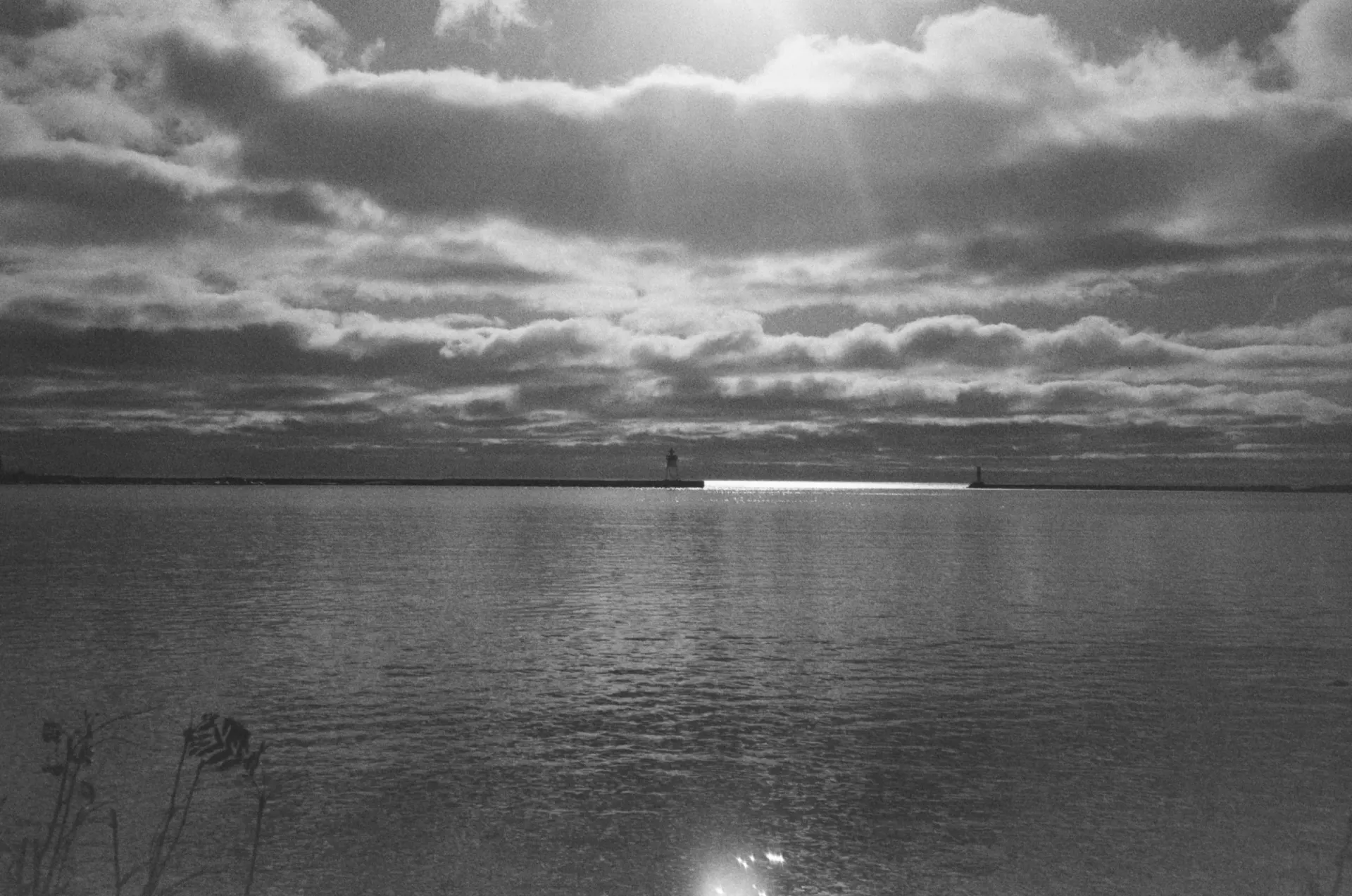 A film photograph of the Point Cabrillo lighthouse in California