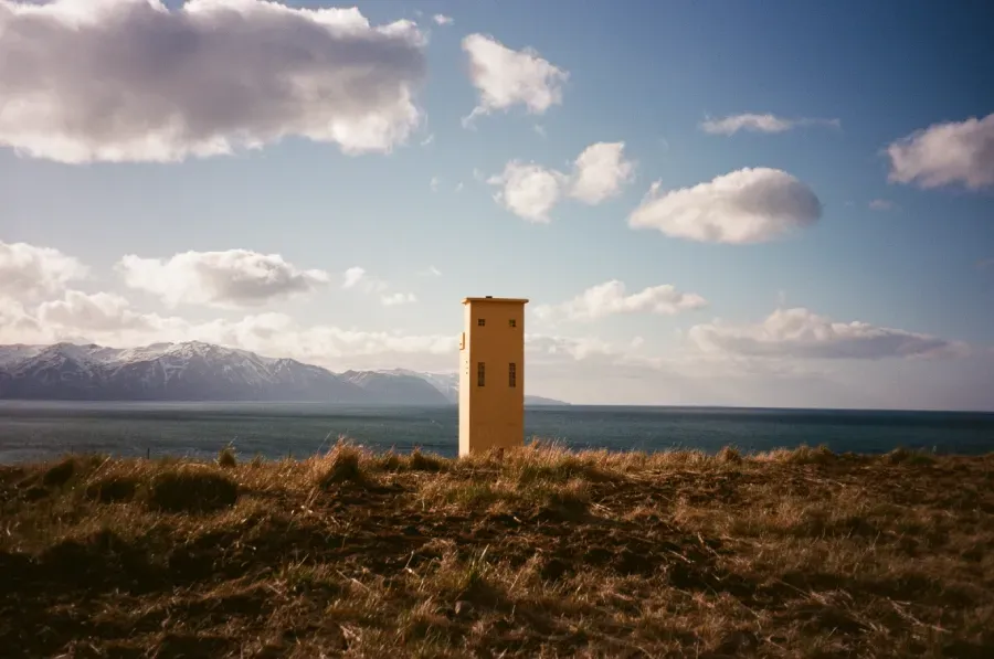 Husavik Lighthouse on film