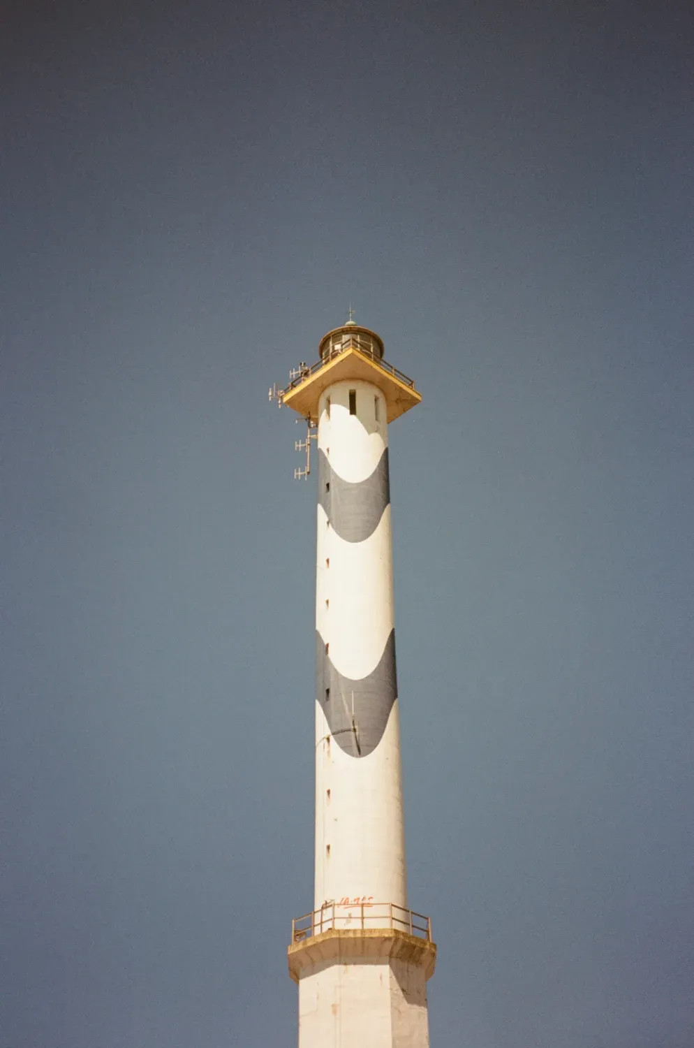 Oostende Lighthouse in Belgium on film