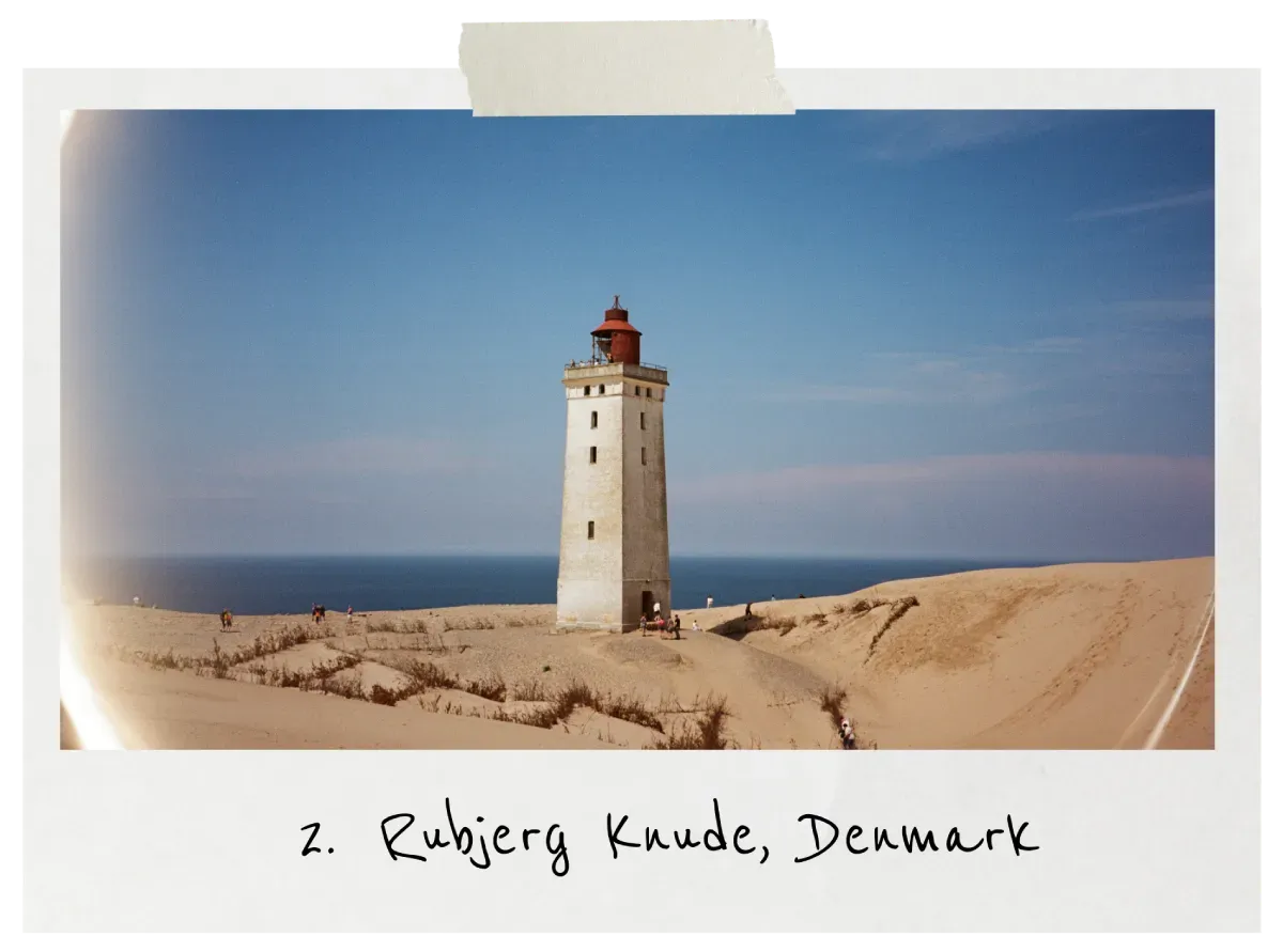 Rubjerg Knude lighthouse in Denmark
on film