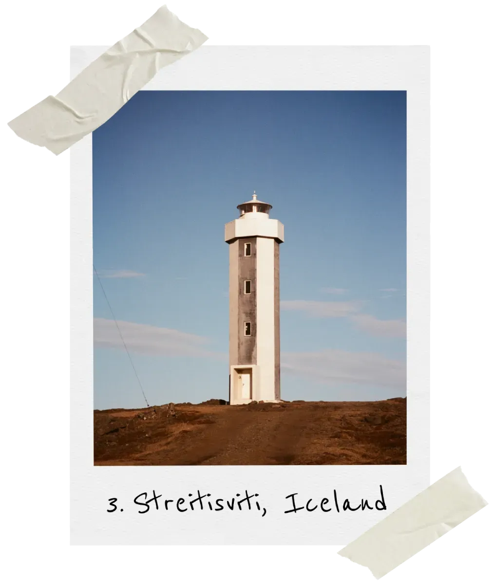 Streitisviti lighthouse in Iceland on film