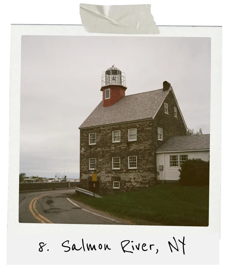 film photo of Patos Island lighthouse, WA