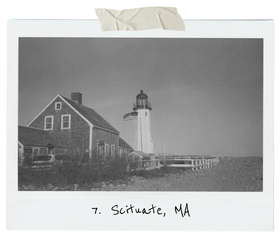 Sharps Island, WA lighthouse on film