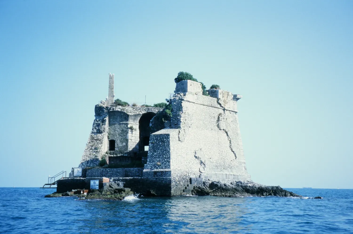 Scoglio Torre della Scula Lighthouse on film