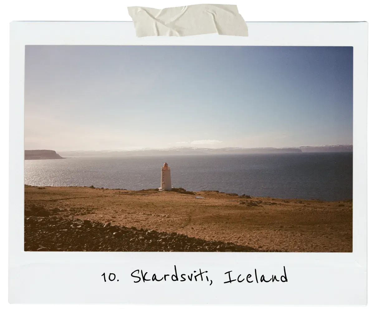 Skardsviti, Iceland lighthouse film photograph