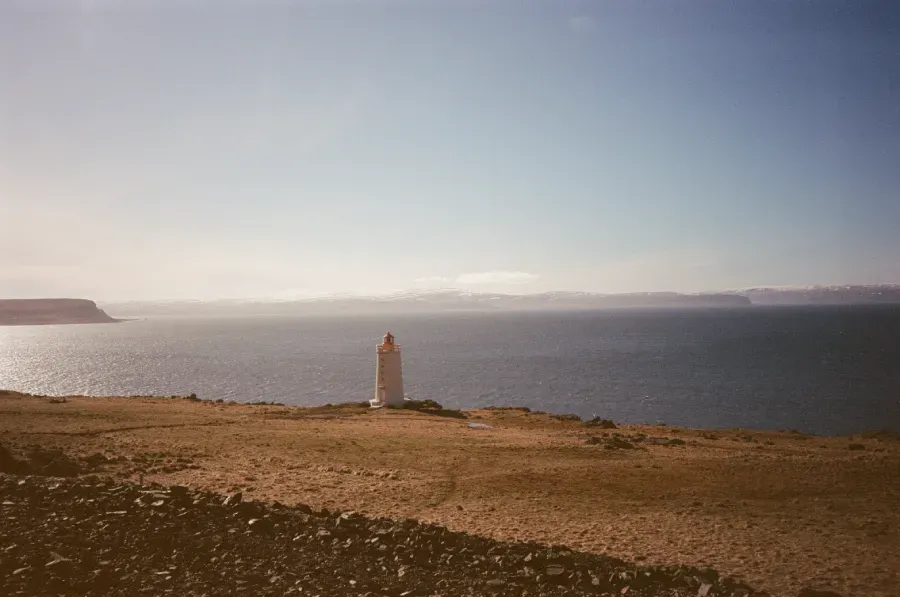 Denmark's Hirtshals Lighthouse portrait on film