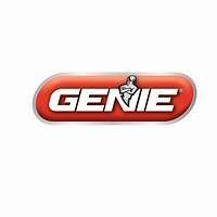 A red genie logo on a white background.