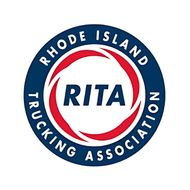 Rhode Island Trucking Association circular logo with blue, red, and white RITA initials