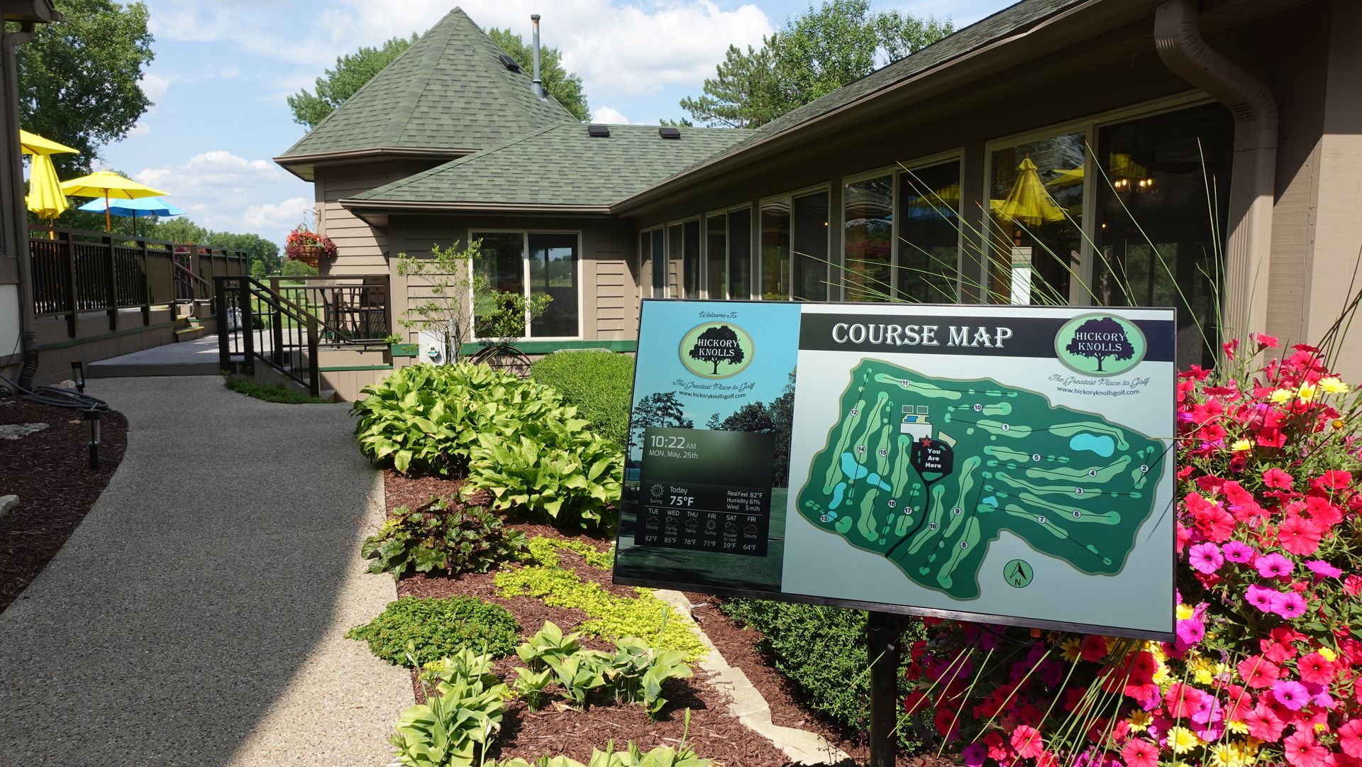 Golf course digital signage
