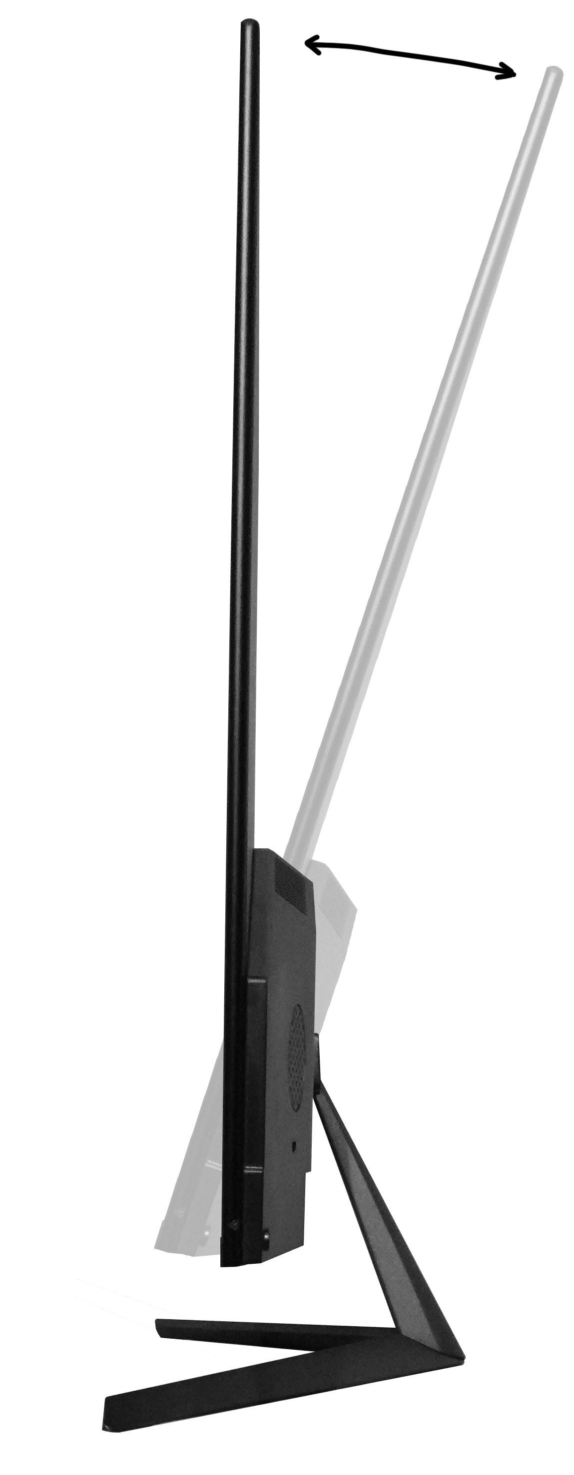 The rE Monitor stand should be tilted 30 degrees for optimum reflectivity