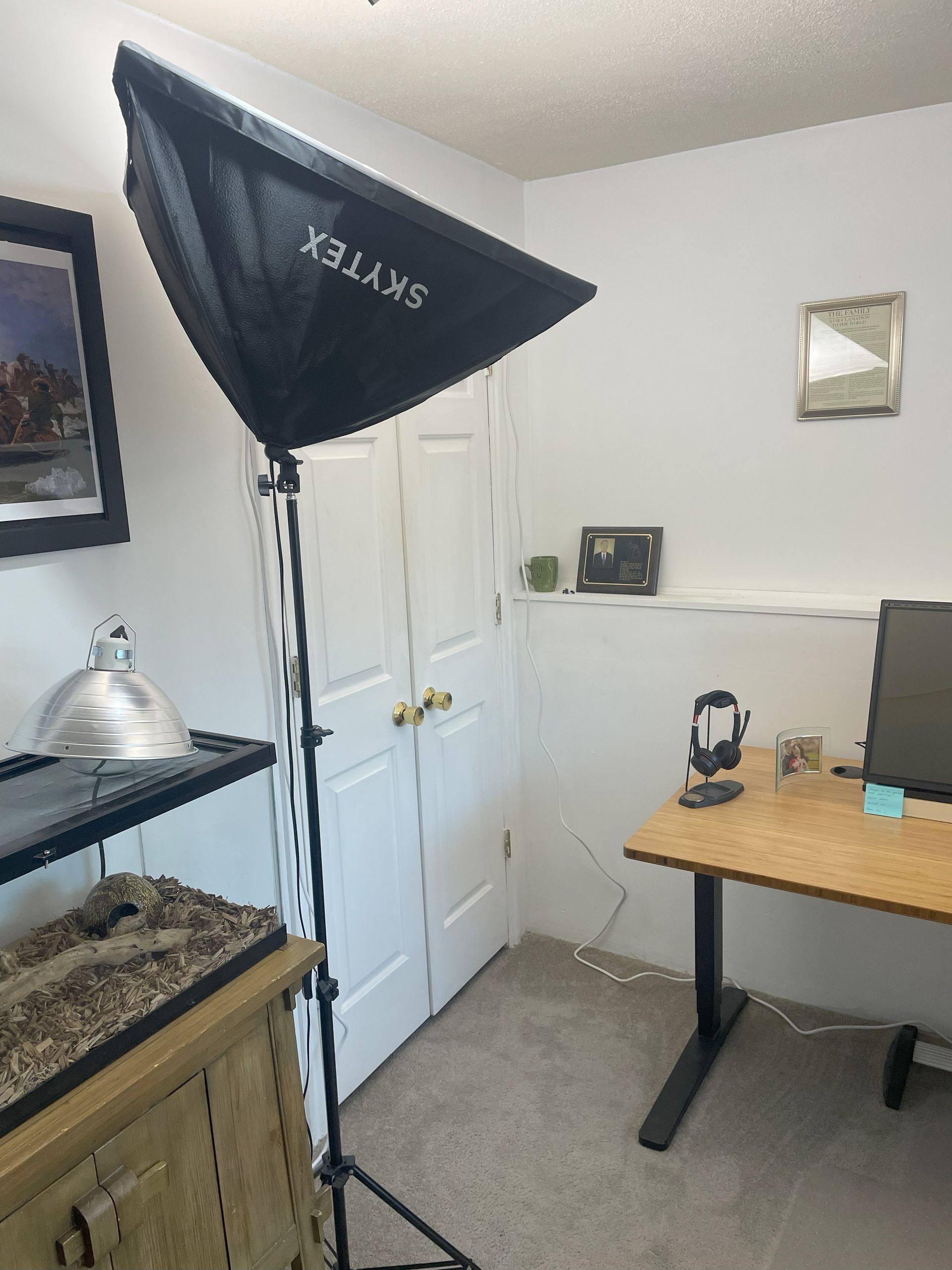rE Monitor indoor lighting setup (image provided by customer)