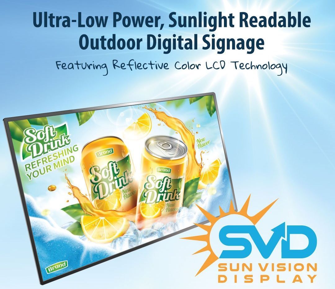 An outdoor digital signage from svd sun vision display