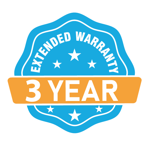 3-year warranty graphic