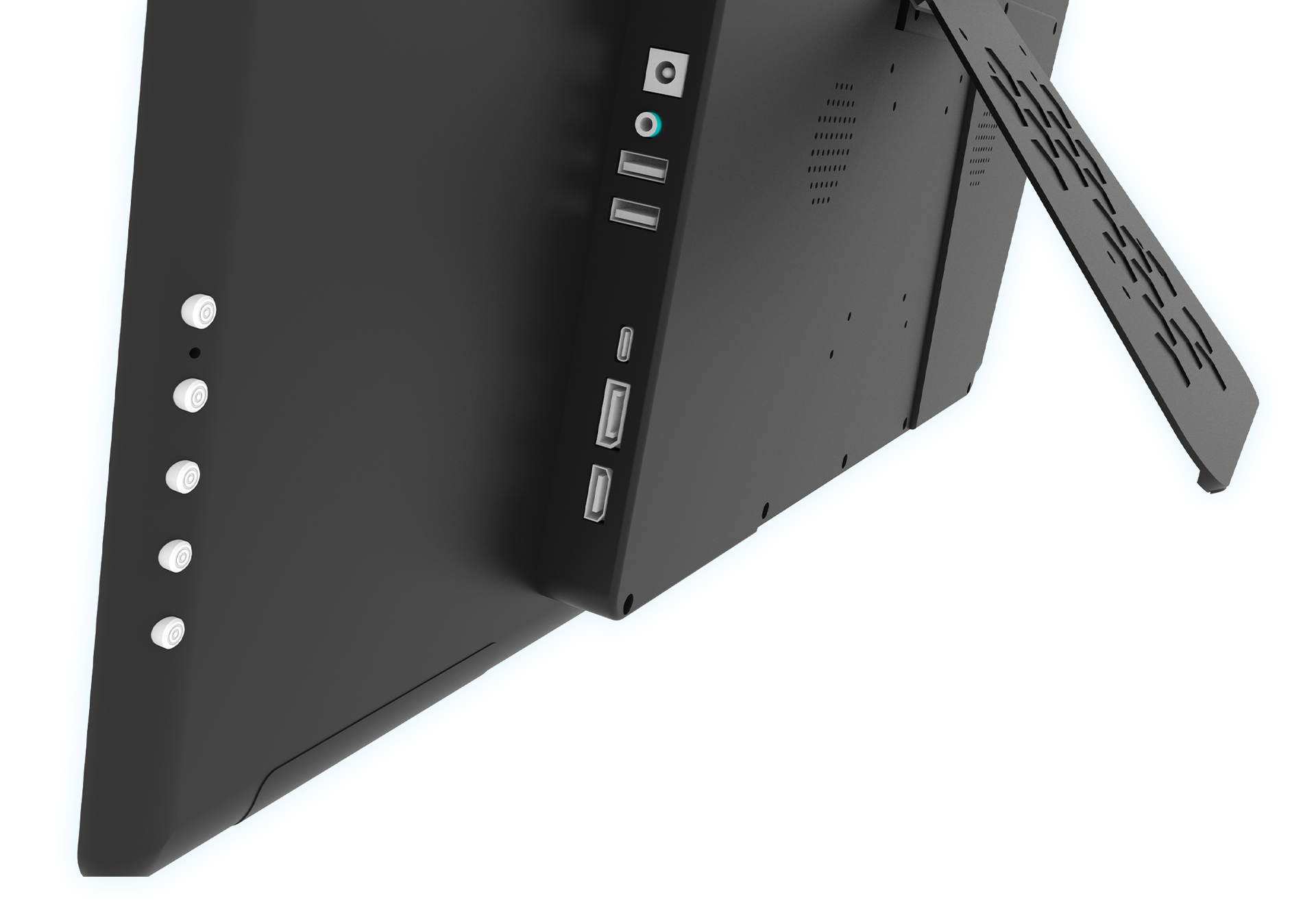 rE 2.0 Monitor Ports and Kickstand
