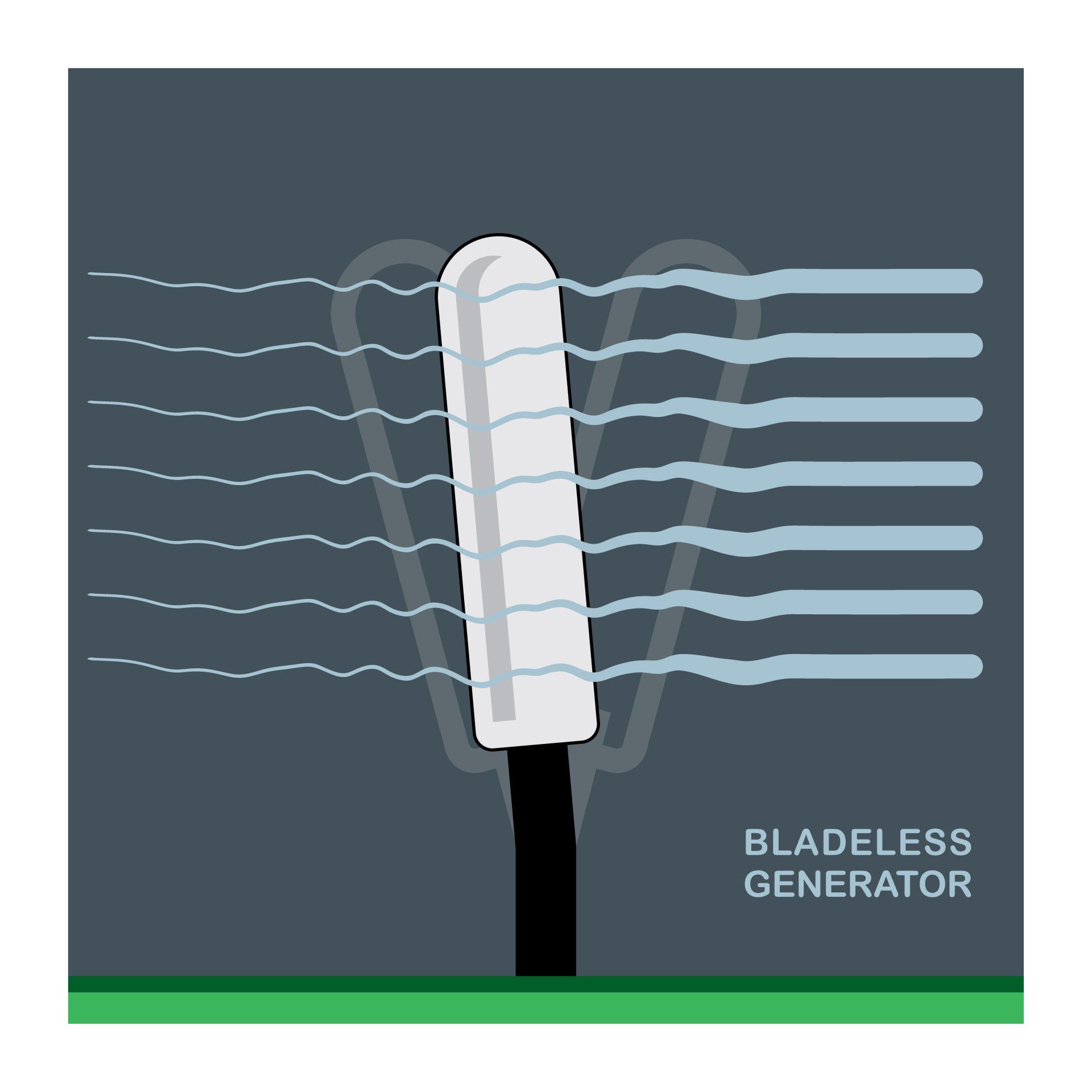 The Vortex Bladeless Turbine harnesses energy from the wind