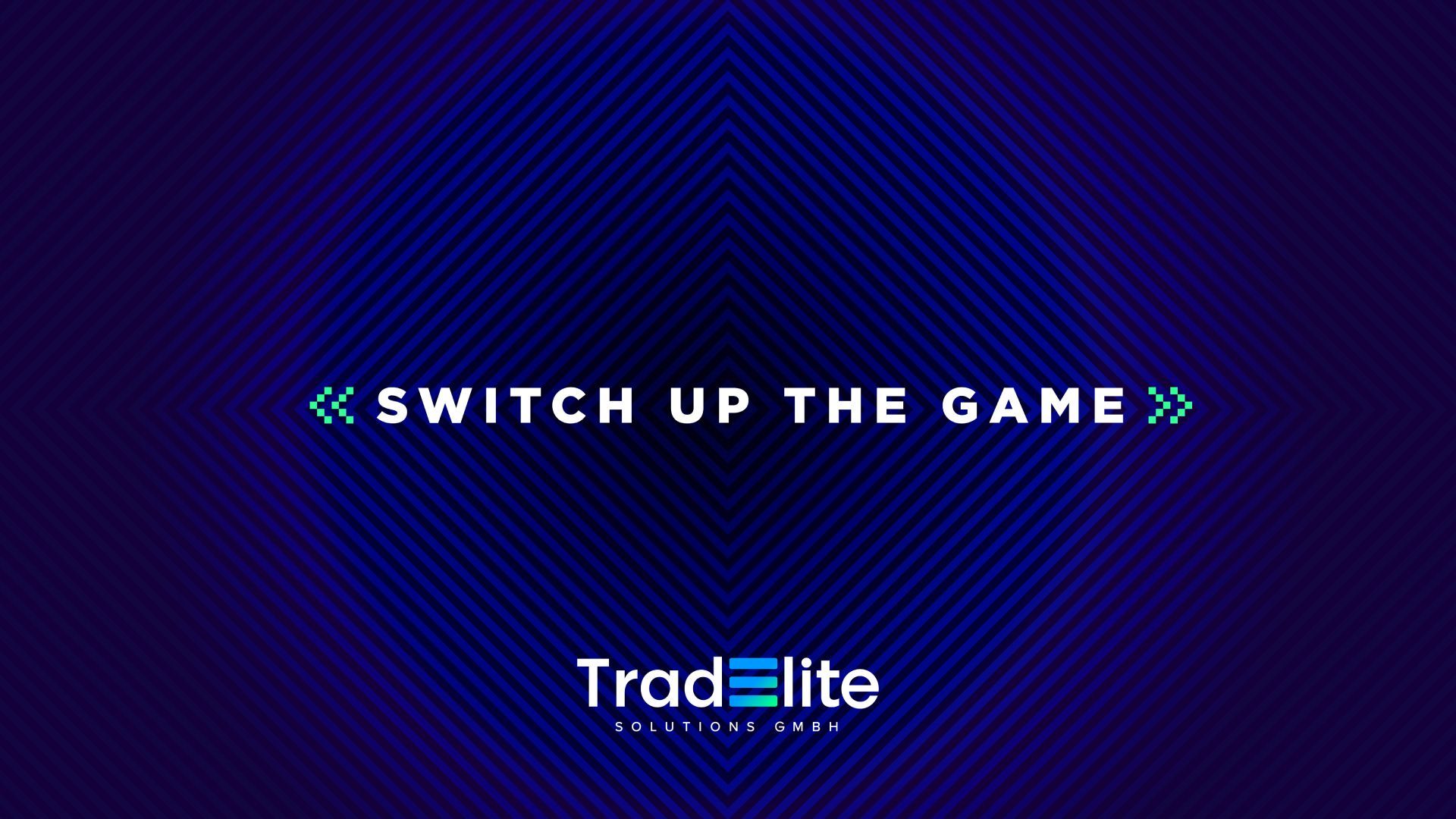 a blue background with the words switch up the game on it