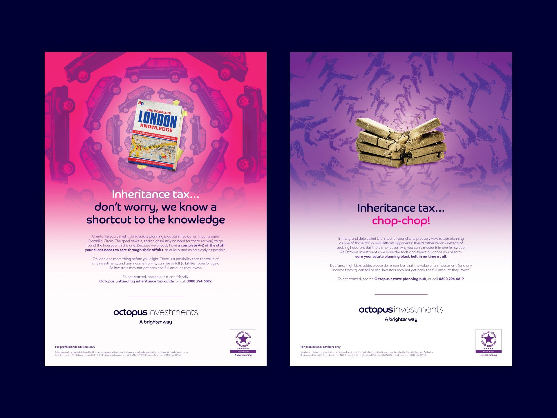 A couple of posters with a picture of a book on them.