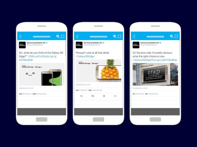 An example of Social Strategy and Content planning for Samsung Electronics. © The Animo Group Ltd.