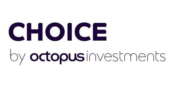 The choice by octopus investments logo is on a white background.