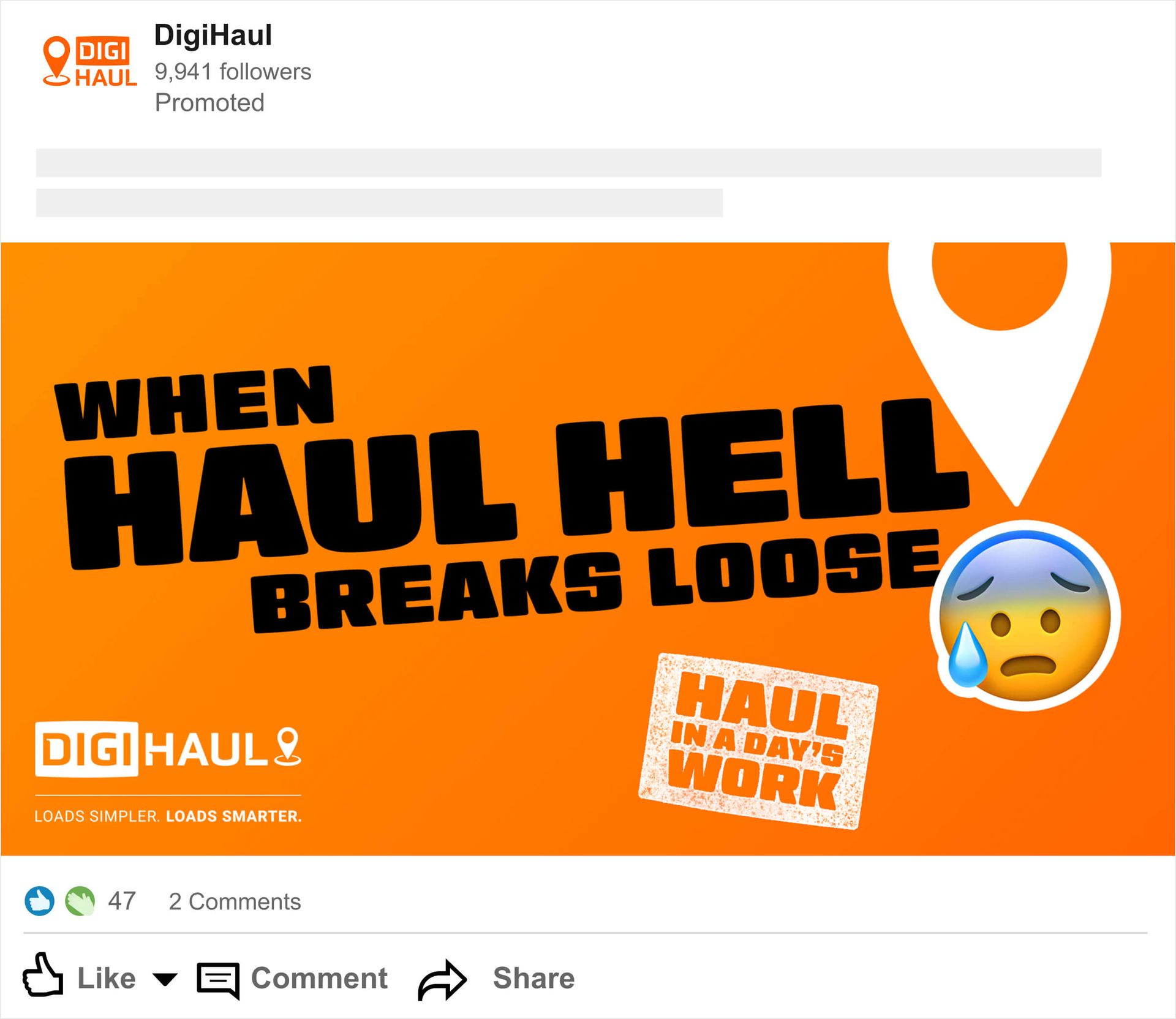 When haul hell breaks loose LinkedIn Post