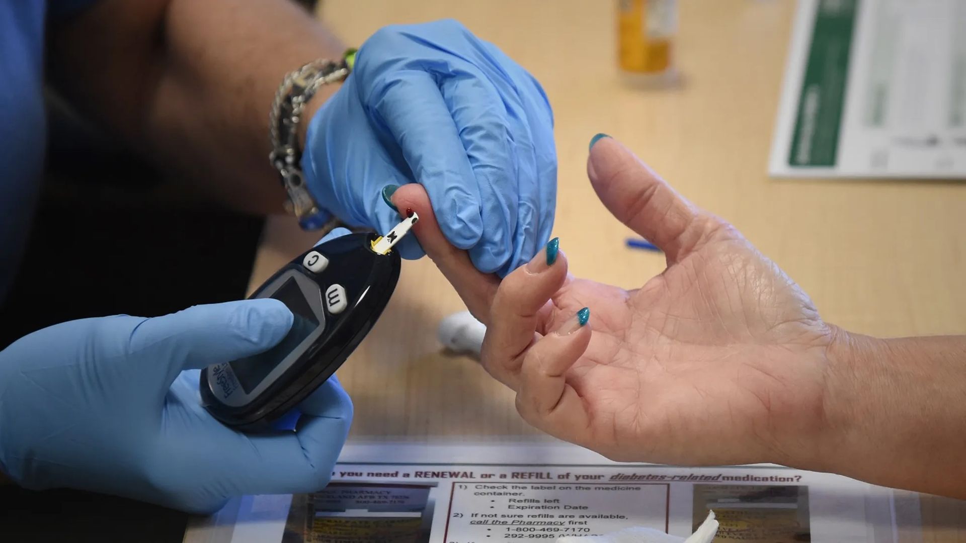 Blood glucose test. Source: ctmirror.org