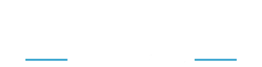 Two short light-blue horizontal lines near the bottom left and right on a white background