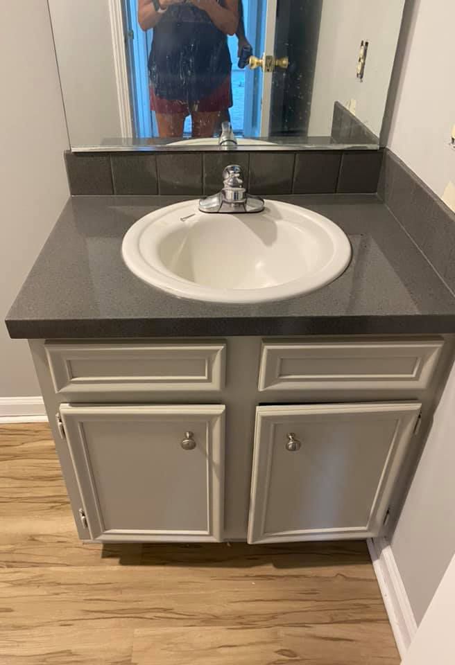 After Bathroom Cabinet Refinishing — Kernersville, NC — RENEW-It Master
