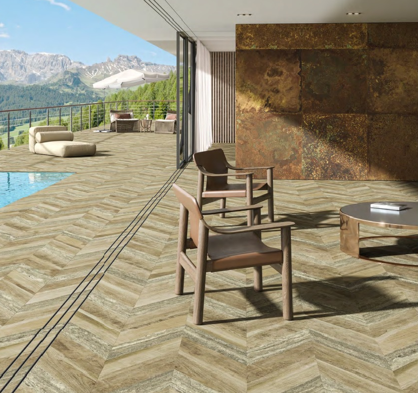 Chevron Oak Stamp