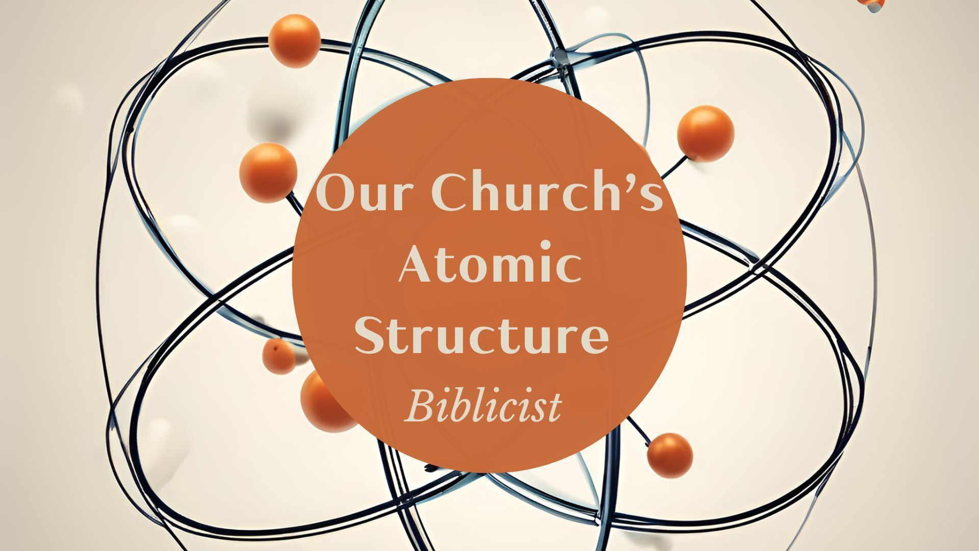 Orange circle with text 