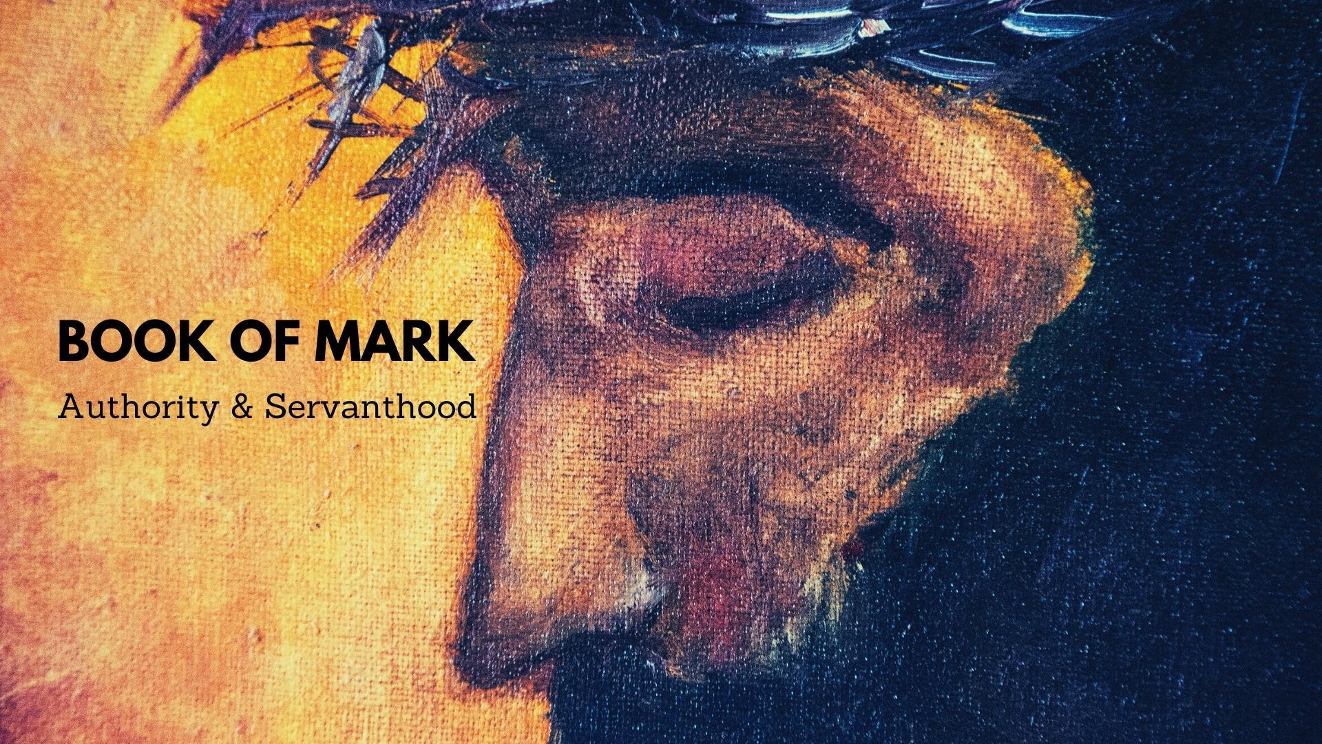 Jesus' face with crown of thorns. Text: 