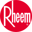 Rheem logo: White text 