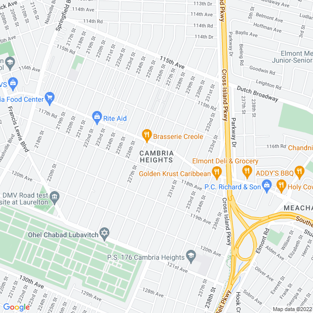 Map of business location