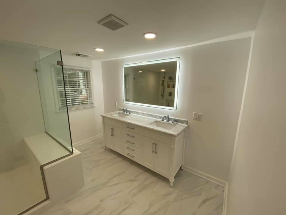 Bathroom Renovation Allentown. A photo of a modern bathrrom remodel