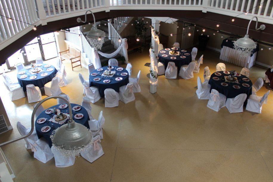Reception and Dancing area set up in Atrium