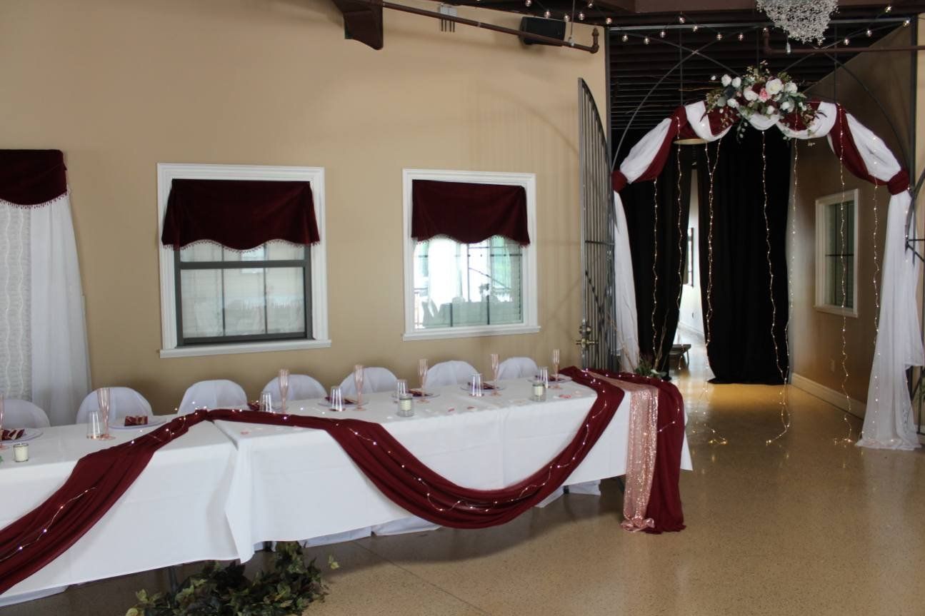Reception set up in Atrium