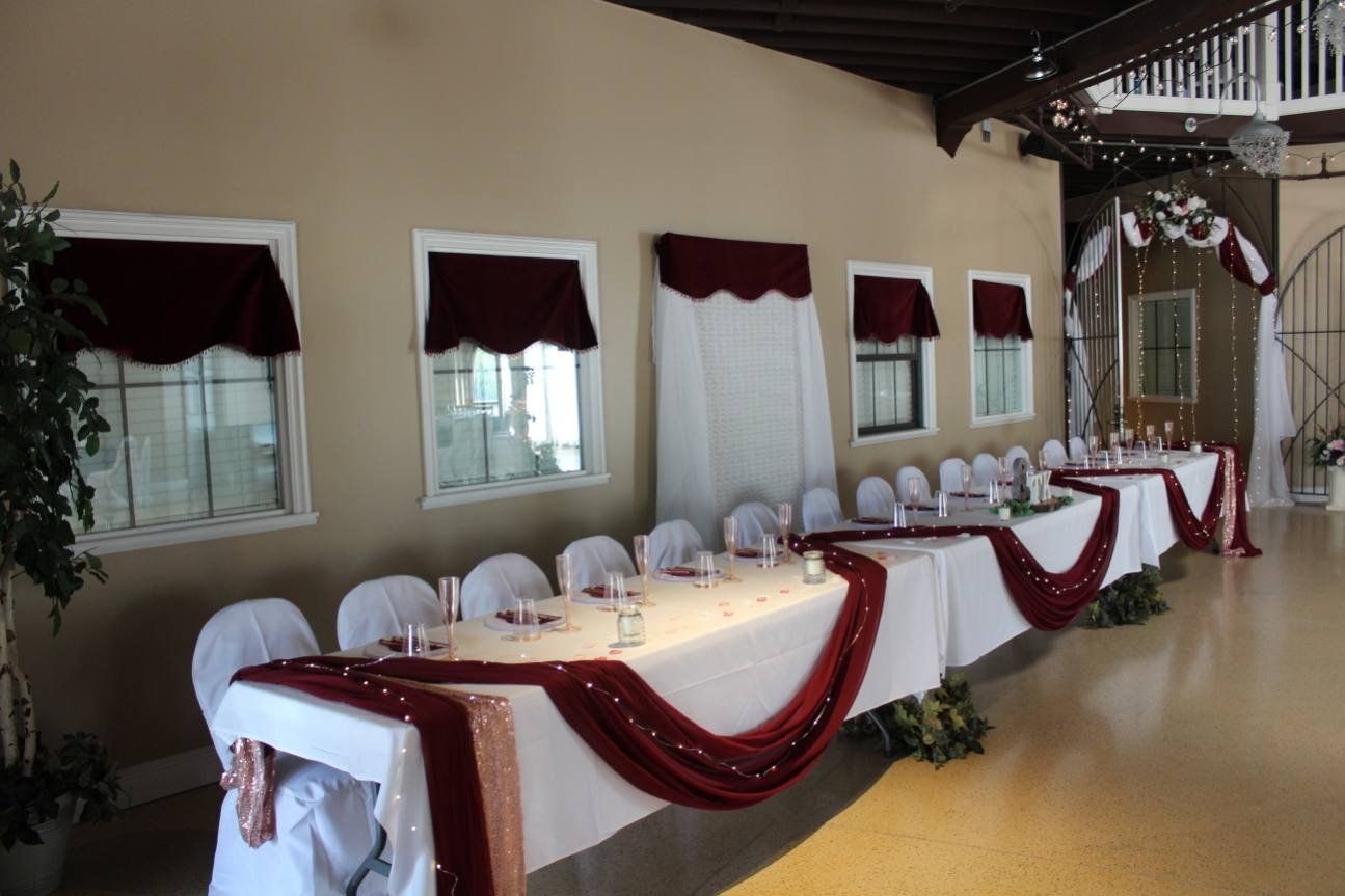 Reception set up in Atrium