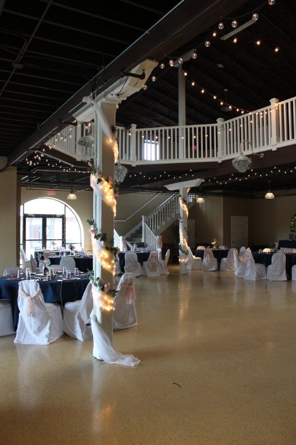 Dancing and Reception set up in Atrium