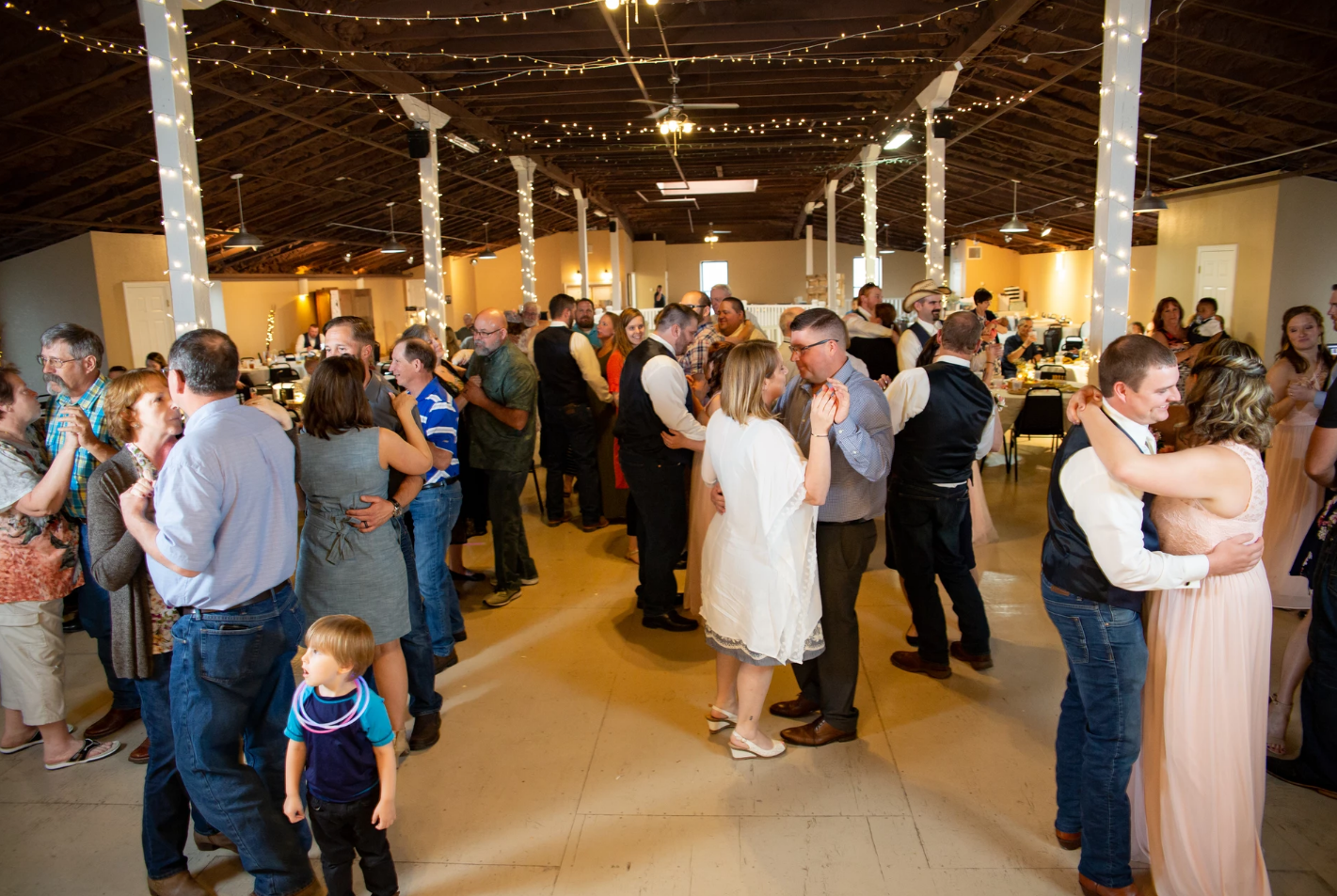 Couples dancing at wedding reception