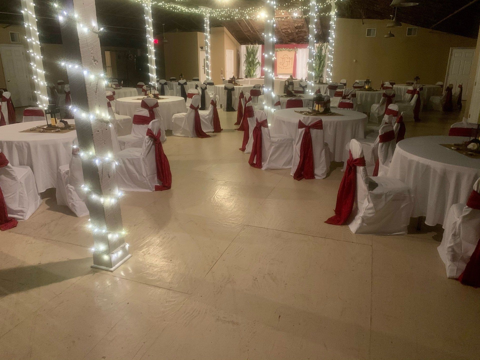 Reception Area with Round Tables for 2nd Floor