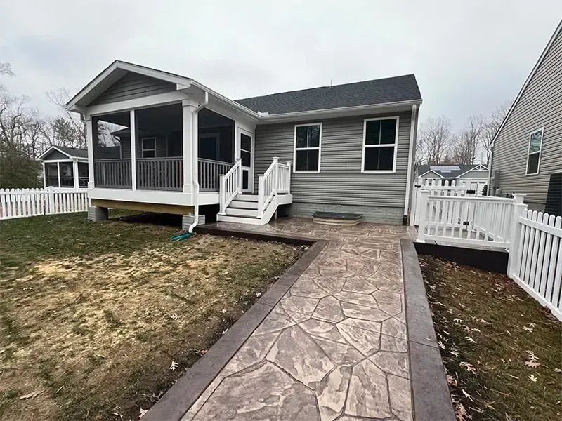 concrete patio 