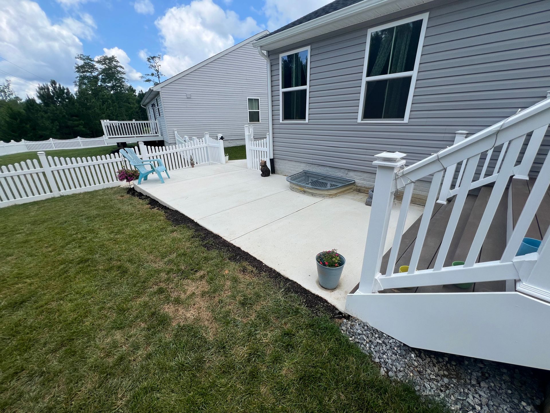 concrete patio