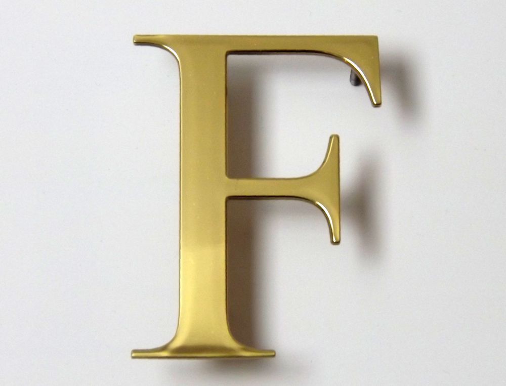 Flat Cur Brass Letters