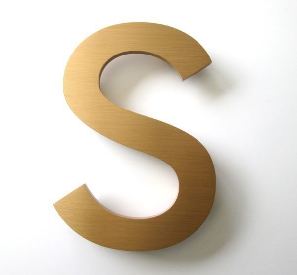 Flat Cut Bronze Letters